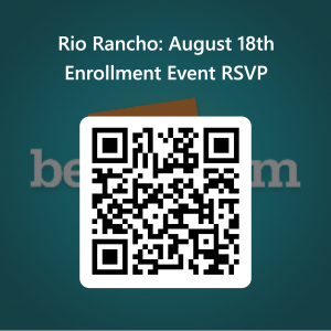 QR Code for August 18th Rio Rancho Enrollment Event